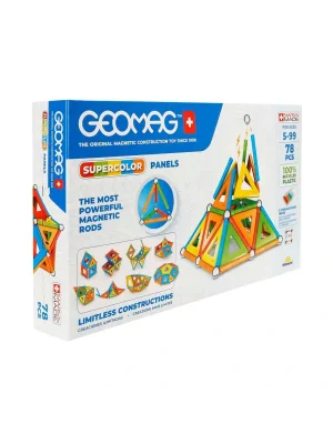 00379 Sun-geo-renkli Manyetik Çubuklar 78 Prç