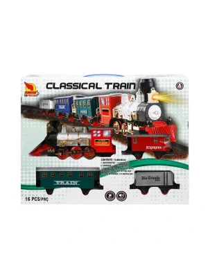 01551 Sunman, Sesli Ve Işıklı Klasik Tren Seti 16 Parça