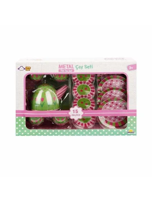 02169 Metal Oyuncak Çay Takımı 15 Parça -sunman