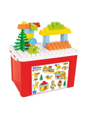 03 572 Aksesuarlı Master Bloklar 194 Parça 15 Litre Saklama Kabında