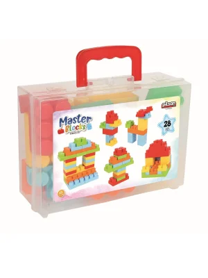 03 577 Master Bloklar 28 Parça Çantalı -pilsan Oyuncak