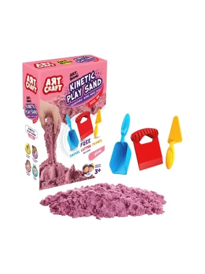 03693 Aksesuarlı Pembe Kinetik Oyun Kumu 1000 Gr