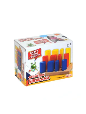 075kr Woodoy Geometrik Şekilli Sıralama