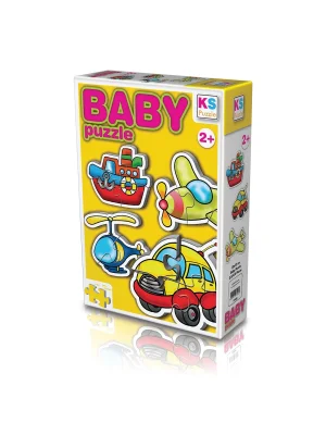 12003 Ks Baby Puzzle - Ulaşım Araçları / 15 Parça Puzzle / +2 Yaş