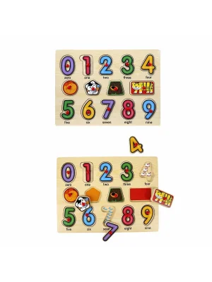 130444 Ahşap Raptiyeli Puzzle Saat