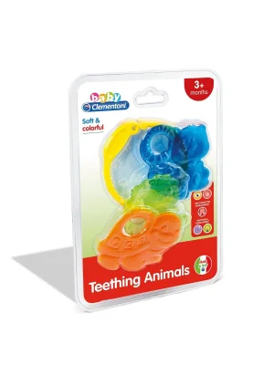 17061 Baby Clementoni - Renkli Hayvanlar Dişlik +3 Ay