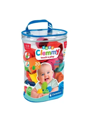 17877 Soft Clemmy - Yumuşak Blok Çantası 20 Parça 6-36 Ay