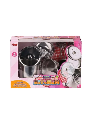 1818-3 Çelik Tencere Tava Seti 8 Parça -vardem Oyuncak