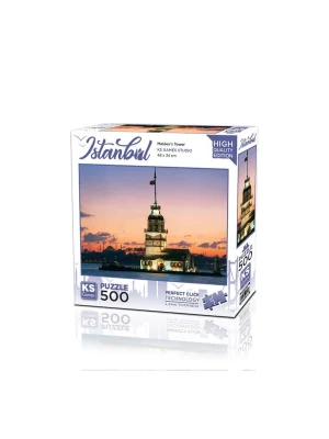 20059 Kız Kulesi Gün İstanbul 500 Parça Puzzle -ks Puzzle