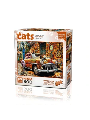 20073 Puzzle 500 Cats Of The Car