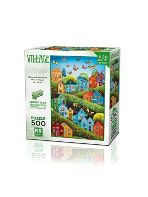 20079 Puzzle 500 Village Tith Butterflies
