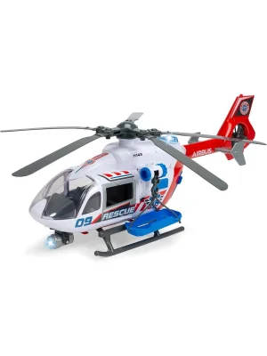 203719035 Giant Helicopterairbus H1450 Light Sound Manual Winch Wind Up Pr