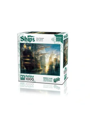 20681 Rochelle Şehri 1000 Parça Puzzle -kspuzzle