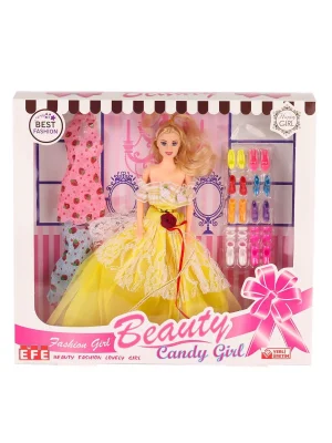 207 Ayakkabı Setli Candy Girl Bebek -efe Toys