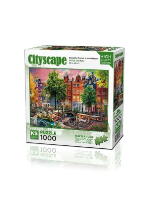 20793 Puzzle 1000 Beautiful Sunset İn Amsterdam
