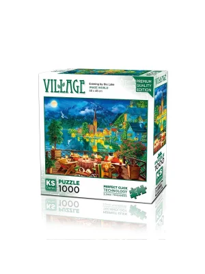 20821 Puzzle 1000 Evening By The Lake İn Hallstatt