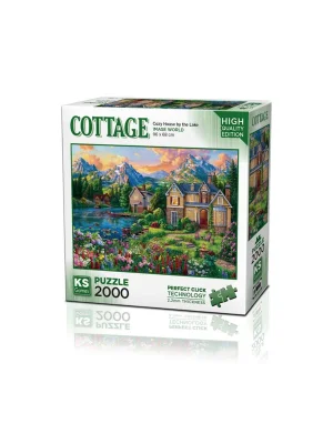 22522 Cozy House By The Lake 2000 Parça Puzzle -ks Puzzle