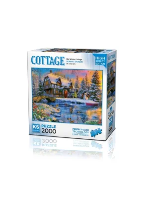 22526 Old Winter Cottage 2000 Parça Puzzle -ks Puzzle