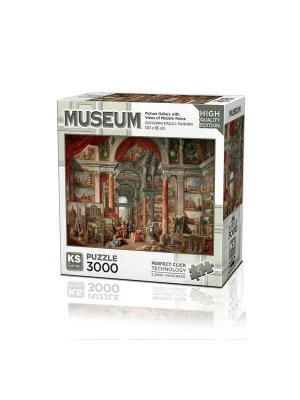 23014 Picture Gallery With Views Of Modern Rome 3000 Parça Puzzle -ks Puzzle
