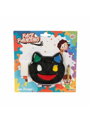 2591 Sun-rst-sdn-yüz Boyası 1 Kalemli 6 Renkli Kedi Şkl Krtl