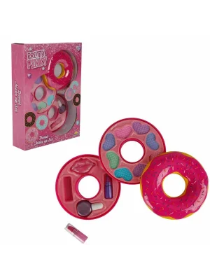 2596 Donut Şekilli 2 Katlı Makyaj Güzellik Seti -sunman