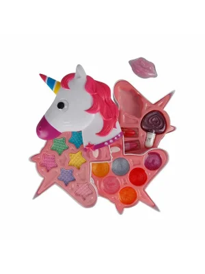 2602 Unicorn Şekilli 3 Katlı Makyaj Güzellik Seti