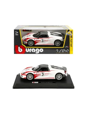 28009 Burago Porsche 918 Spyder 1:24 Model Araba -sunman