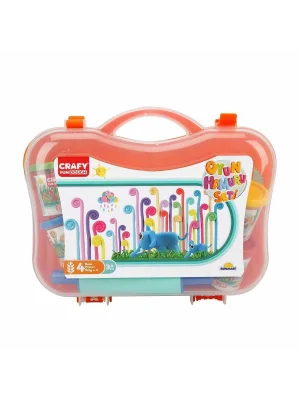 30990 Crafy Çantalı Oyun Hamuru Seti 200 G 20 Parça - Turkuaz