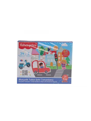 3127 Fisher Price Manyetik Tablet Şehir Tamamlama