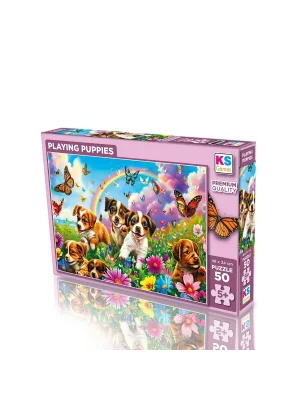 31754 Playıng Puppıes 50 Parça Puzzle