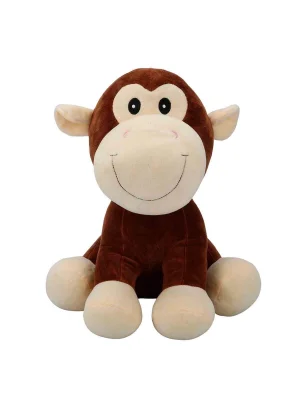 3182 Oturan Peluş Hayvanlar 35 Cm Hipopotam-inek-fil-maymun