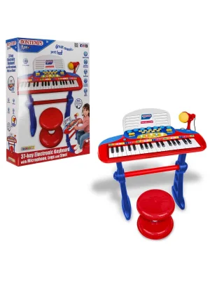 33740 Sun-bnt-müzik Set 37tuş Ayaklı Org Mikrofon Tabure Işıklı