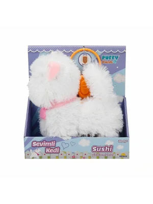 3377 Sevimli Kedi Sushi Sesli Ve Hareketli -sunman