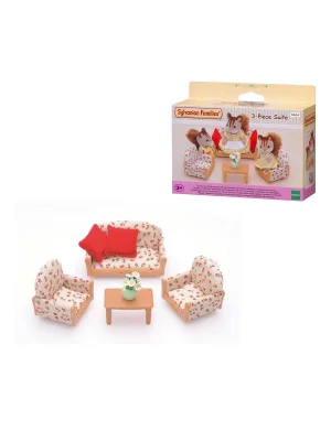 4464 Sylvanian Families, 3 Parça Koltuk Seti , +3 Yaş, Figürler Ayrı Satılır.