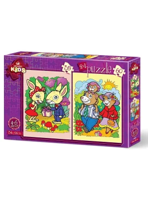 4489 Penguenler 12+24 Parça Çocuk Puzzle -art Puzzle