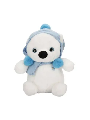 4773 Şapkalı Atkılı Kutup Ayı 30 Cm -sunman