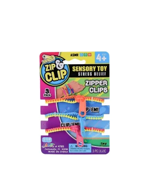 4785 Zıp Clip Zipper Clips 3lü -sunman