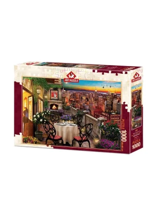 5184 Art Puzzle New Yorkta Akşam Yemeği 1000 Parça Puzzle