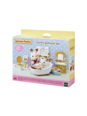 5286 Sylvanian Families, Banyo Seti, 20 Parça ,+3 Yaş, Figürler Ayrı Satılır.
