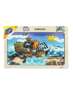 53/54/55/56 Ahşap Eğit.puzzle Korsan