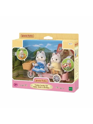 5637 Sylvanian Families Tandem Bisiklet Seti Husky Kardeşler +3 Yaş