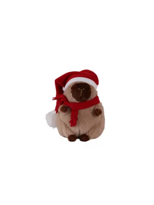 6213 Yılbaşı Şapkalı 28 Cm Kahverengi Kapibara