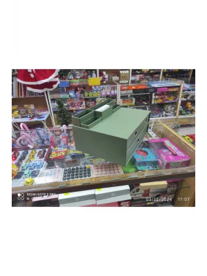 GIPTA ORG1762 PEARL GREEN 3 ÇEKMECELİ MULTİ MASA ÜSTÜ SET