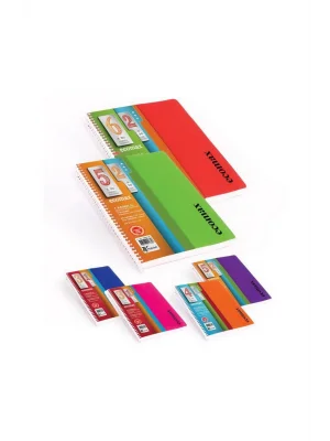 Ecomax A4 240 Yaprak 6+2 Bölmeli PP Kapak Spiralli Defter (350985-99)