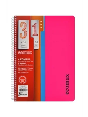 KESKİN ECOMAX A4 120 YP.PP KAPAK 3+1 AYRA.350953