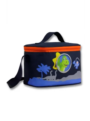 Ümit Çanta Erkek Çocuk Beslenme Çantası ( Isı Yalıtımlı) - Sevimli Dinazor - Mavi Kırmızı - 5010