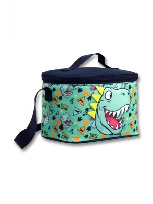 Ümit Çanta Termoslu/Isı Yalıtımlı Beslenme Çantası - 5019 - Dinazor, Yeşil Lacivert (Erkek Çocuk)