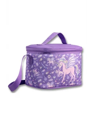 Ümit Çanta Kız Çocuk Beslenme Çantası (Thermo Isı Yalıtımlı) - Unicorn Pegasus - Lila - 5028