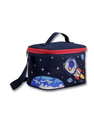 Ümit Çanta 5043 Isı Yalıtımlı erkek (Astronot Baskılı, Lacivert Kırmızı Renkli) Beslenme Çantası