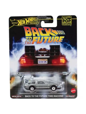 Hot Wheels Premium POP Culture Back to the Future Time Machine Die Cast Car